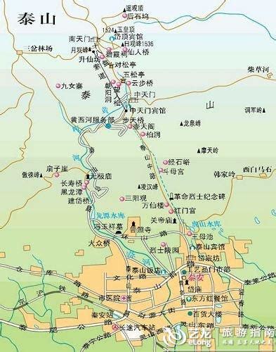 泰山地图图片