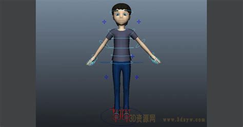 maya卡通小男孩- 3D资源网-国内最丰富的3D模型资源分享交流平台