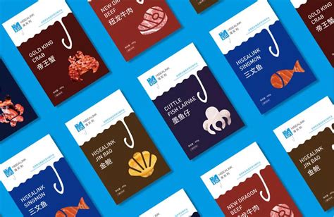 海实利海鲜品牌包装设计案例欣赏 - 郑州勤略品牌设计有限公司