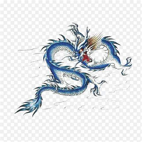 头像非主流蓝色龙