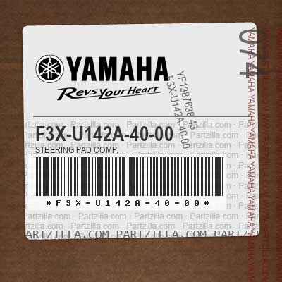 Yamaha F3X-U142A-40-00 - STEERING PAD COMP. | Partzilla.com