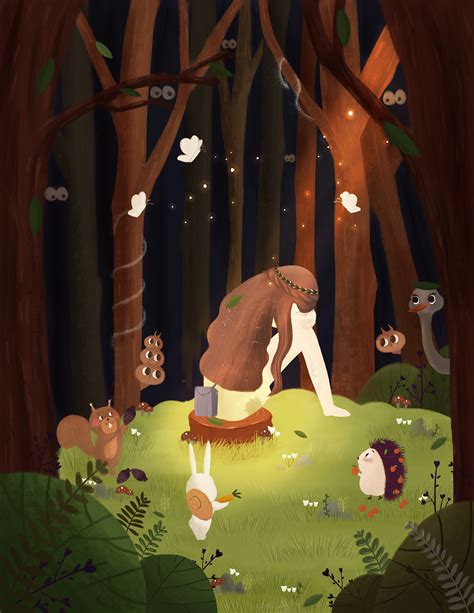 森林里迷路的女孩|插画|绘本|滋儿娃 - 原创作品 - 站酷 (ZCOOL)