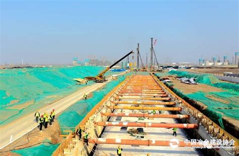 中国一冶集团天津北辰东道道路、综合管廊及附属工程ppp项目有序复工建设中