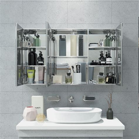 广东厂家供应支持批发 不锈钢浴室柜组合 卫生间挂壁柜 浴室镜柜-阿里巴巴