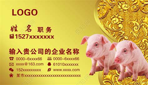 猪肉名片卖猪肉名片二维码名片设计模板图片下载 - 觅知网