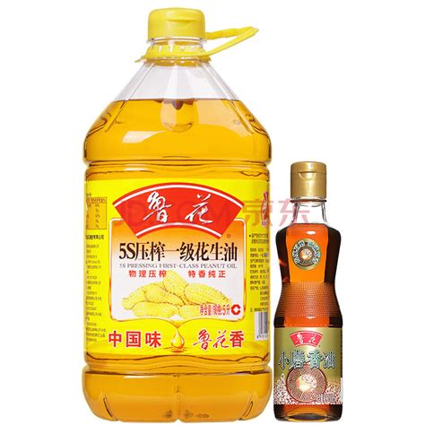 鲁花 食用油 5S 压榨一级 花生油 5L - 安悦e生活