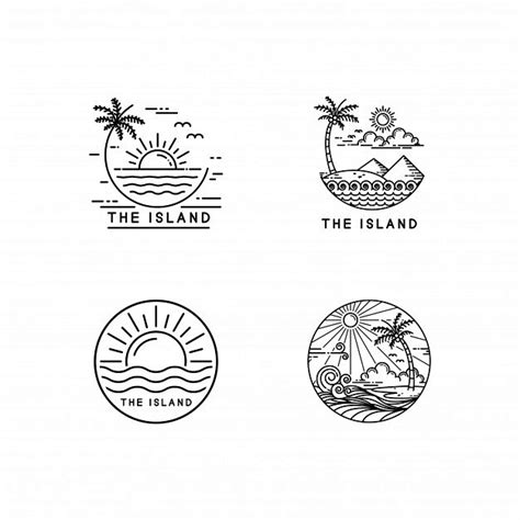 爱心岛屿形象创意LOGO设计矢量图片(图片ID:2275976)_-logo设计-标志图标-矢量素材_ 素材宝 scbao.com