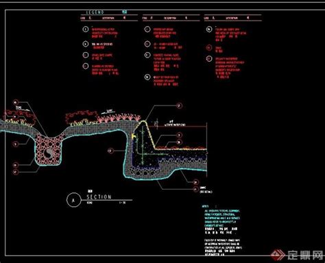 详细的地沟水沟cad施工图