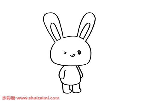 小白兔图片简笔画 画小白兔简笔画 - 第 3 - 水彩迷