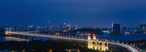【城市风光 夜景拍摄】南京长江大桥_黑诺-站酷ZCOOL
