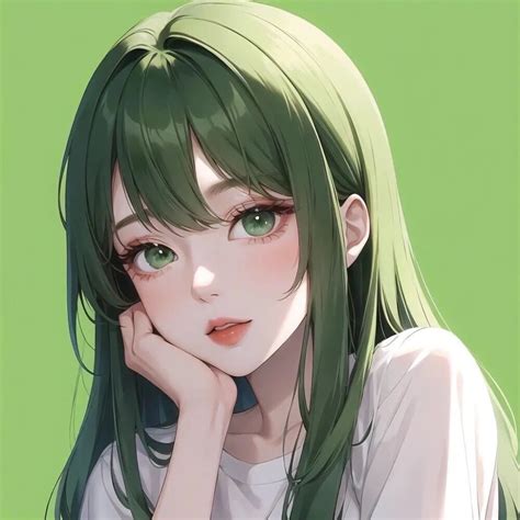 头像非主流绿头发