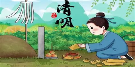 清明清明节中国风配图插画图片-千库网