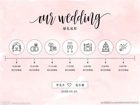 婚礼流程图设计图__其他_广告设计_设计图库_昵图网nipic.com