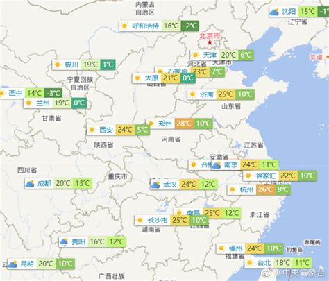 今天，北方省会城市里，郑州预报28℃，济南25℃，西安24℃，下午_手机新浪网