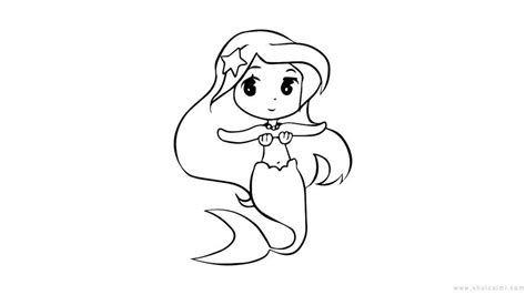 唯美可爱的美人鱼公主简笔画怎么画 简单的美人鱼简笔画绘制教程-露西学画画