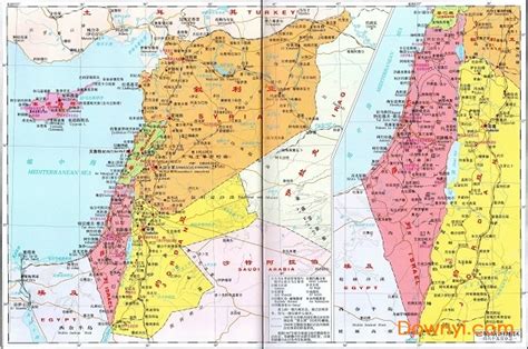 以色列地图高清版大图下载-以色列地图中文版下载免费版-当易网