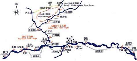 长江三峡地图图片