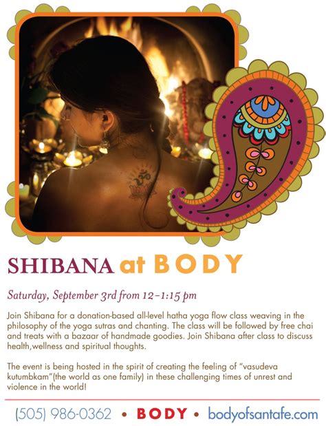 Shibana at BODY – September 3 | Shibana