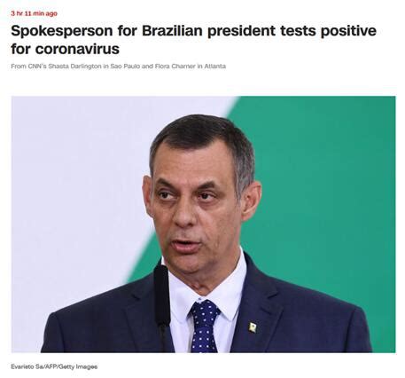 巴西总统府发言人新冠病毒检测呈阳性，正在家隔离_新民国际_新民网