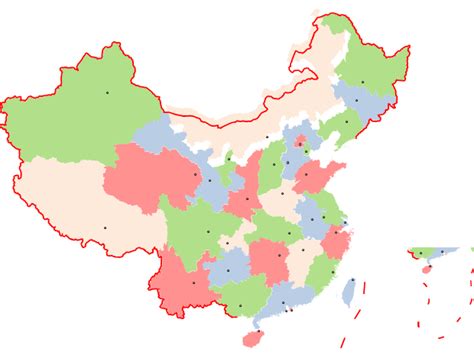 横版中国地图标准地图(比例尺：1:32000000)_中国地图全图_初高中地理网