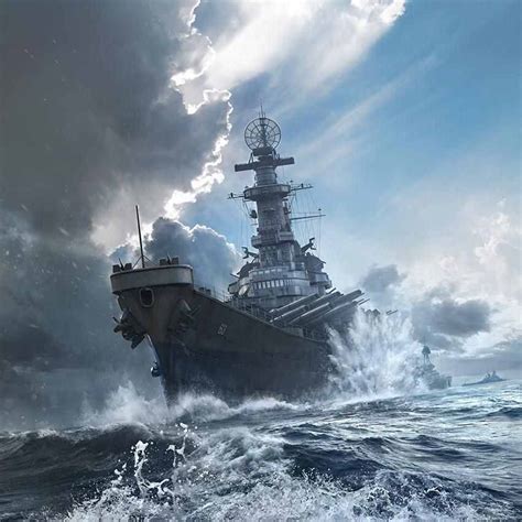 用不同视角看日德兰海战，画家笔下的战列舰主力最后一战|最后一战|驱逐舰|炮弹_新浪新闻