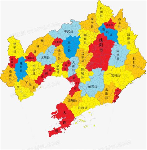 辽宁政区图图片