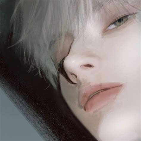 伤感手绘男头图片