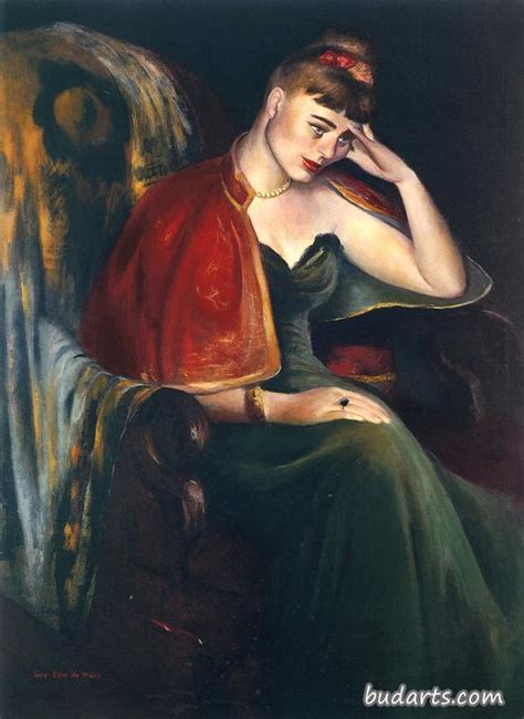 伊冯娜的肖像 - 盖伊·佩恩·杜博伊斯 - 画园网