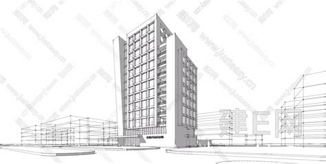 中国城市规划设计研究院-sketchup模型_sketchup模型库_建E室内设计网!