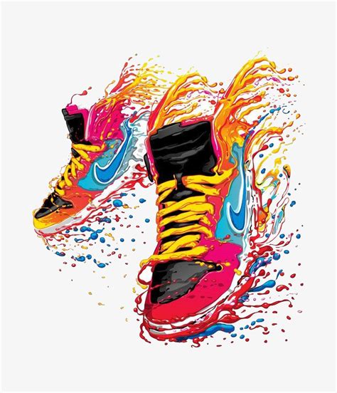 手绘鞋nike图片