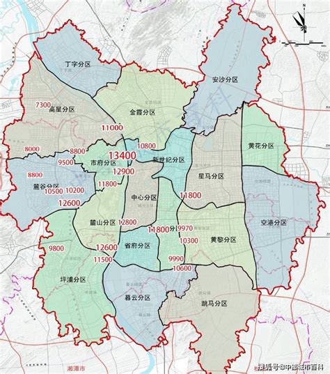 长沙市行政区划图图片