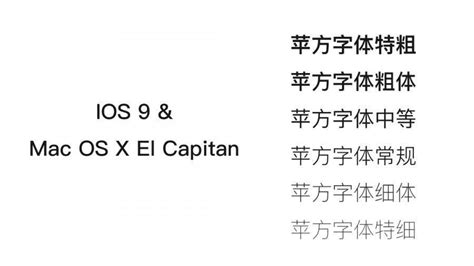 IOS 9中文（简体）默认字体苹方字体分享01 - NicePSD 优质设计素材下载站
