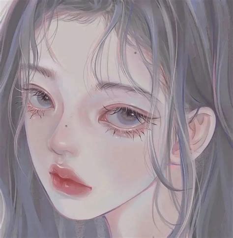 手绘仙气女生头像温柔