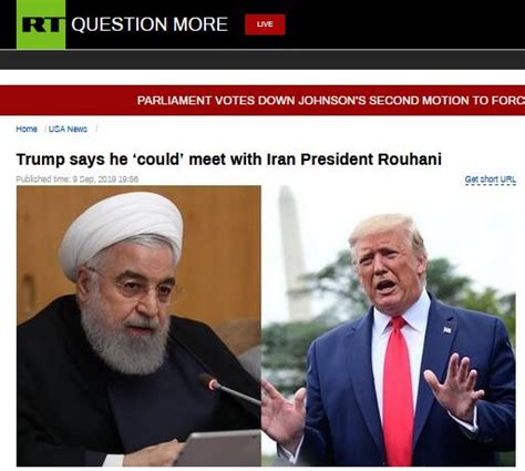 对伊朗释放善意？特朗普称可能与鲁哈尼会面