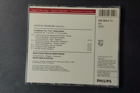 马勒：第五号交响曲 海丁克指挥柏林爱乐乐团 Philips_古典发烧CD唱片_古典LP、CD唱片行 - 音响贵族网