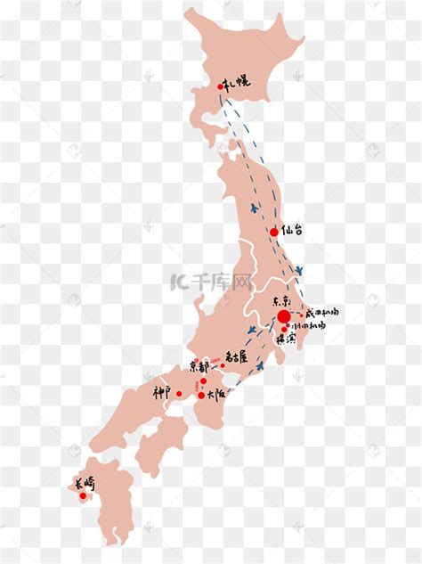日本旅游地图图片