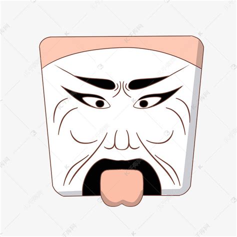 丑角脸谱图片