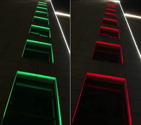 LED楼体亮化过道灯窗框灯楼道灯360度环形窄边轮廓灯LED窗台灯 ...