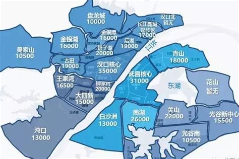 重磅！一张图让你看懂武汉22片区房价格局！