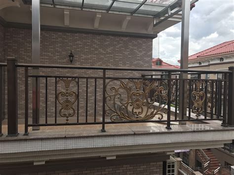 阳台仿古铝合金护栏复古铝艺栏杆厂家_铝方管-广东彩斯龙铝业有限公司