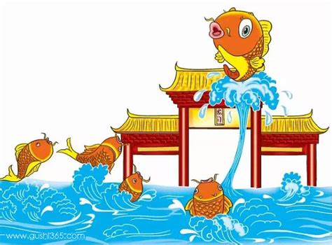 鲤鱼跳龙门图片