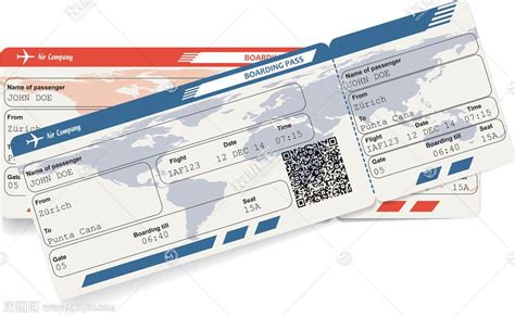 飞机票设计矢量图片(图片ID:1027386)_-其他-生活百科-矢量素材_ 素材宝 scbao.com