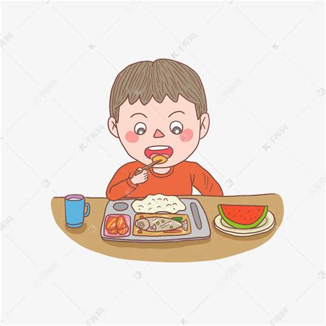 宝宝吃饭水彩插画图片素材免费下载 - 觅知网