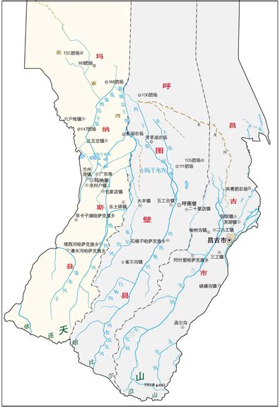 新疆标准地图(普染版) - 新疆地图 - 地理教师网