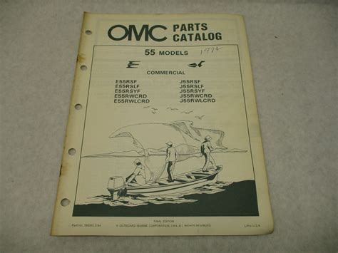 395065 OMC Evinrude Johnson 1984 Outboard 55 HP Commercial Models Parts Catalog | Green Bay ...