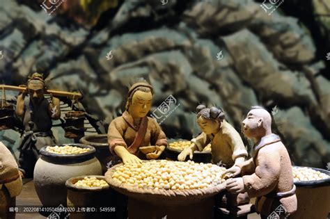古人做豆腐,传统行业,各行各业,摄影,汇图网www.huitu.com