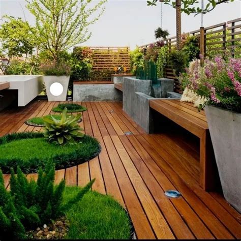 现代时尚小别墅庭院景观设计效果图_设计456装修效果图