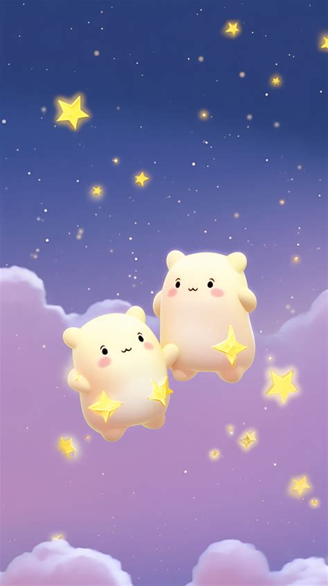 星空小熊温柔头像女生
