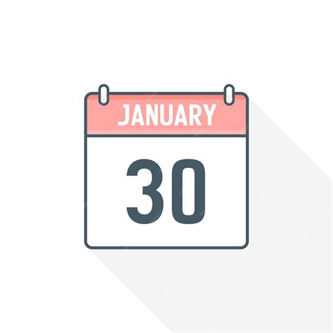 30 de enero icono de calendario 30 de enero calendario fecha mes icono ...