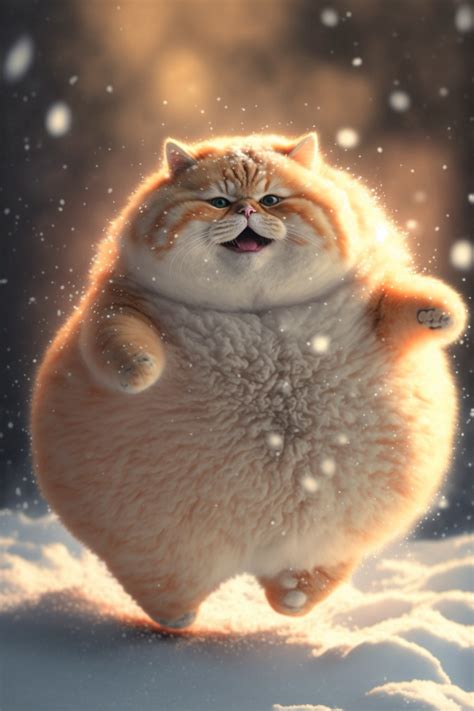 一只可爱的大胖猫（4幅，编号P200） - 元技能